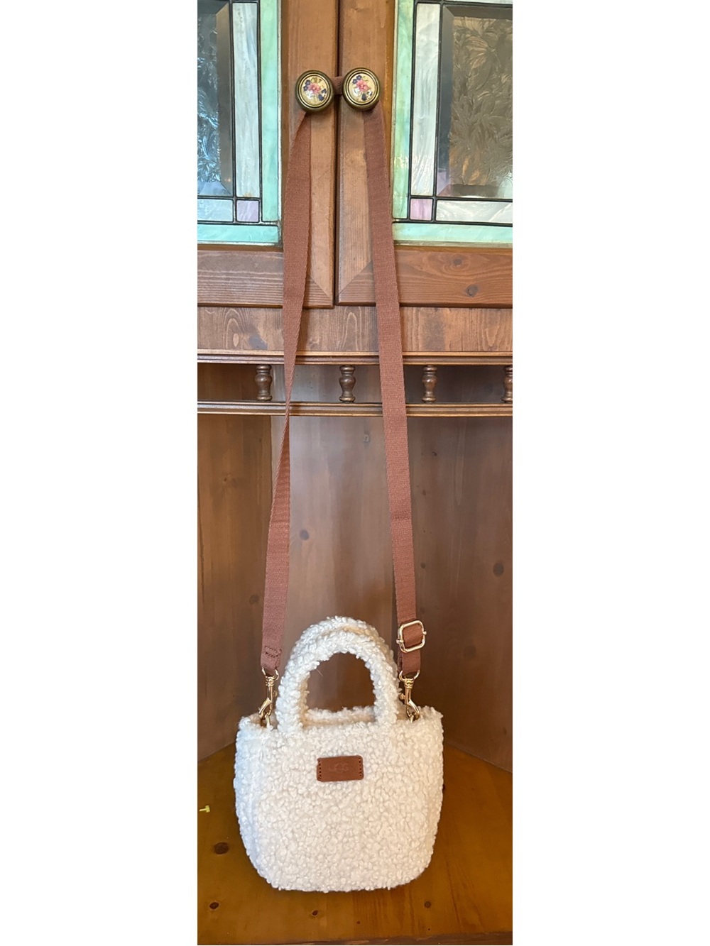 UGG Maribel Mini Sherpa Crossbody Bag - Cream / Naturals